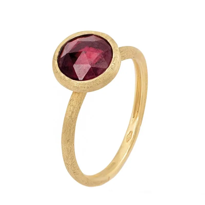 Marco Bicego Jaipur 18ct Yellow Gold Garnet Ring