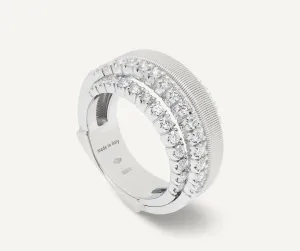 Marco Bicego Masai 18ct White Gold Coil  1.03ct Diamond Ring