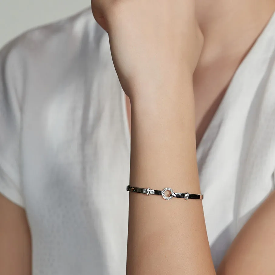 Matiné 18K Whitegold Bangle w. 59 Diamonds