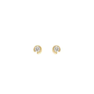 Mercy 18K Gold Studs w. 0.40 ct Diamonds