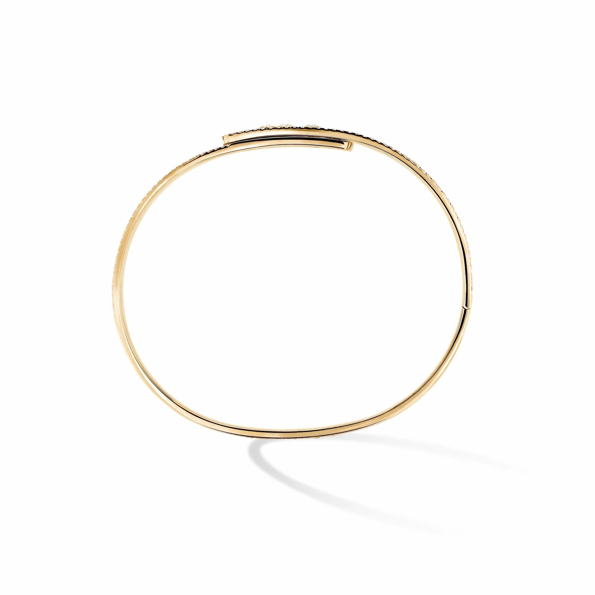 Messika Move Noa 18ct Yellow Gold 2.30ct Diamond Pave Bangle