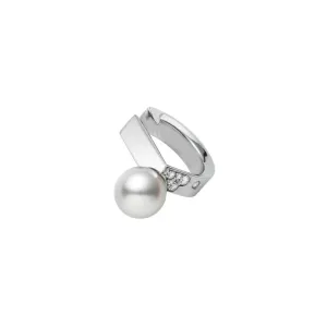Mikimoto 18ct White Gold Akoya Pearl and Diamond Universe Elements Ear Cuff