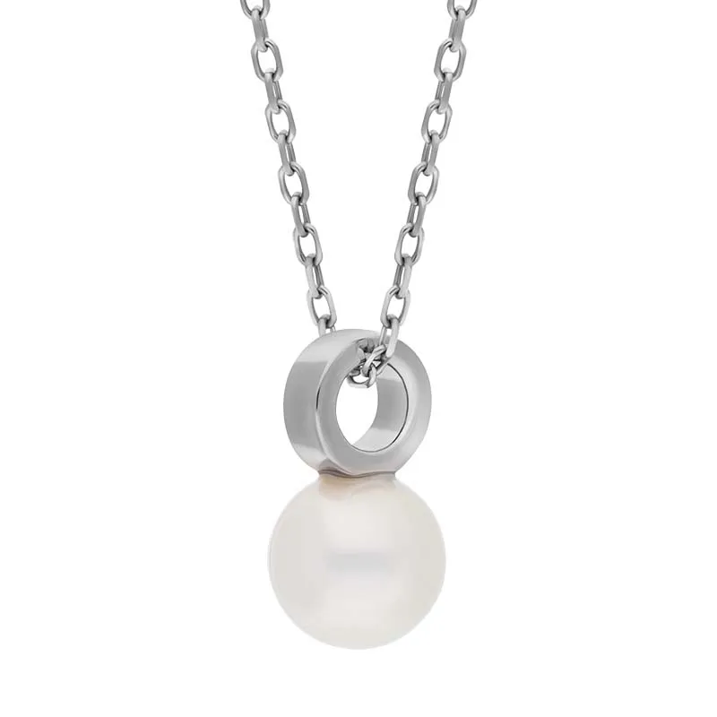Mikimoto Classic 18ct White Gold White Akoya Pearl Necklace