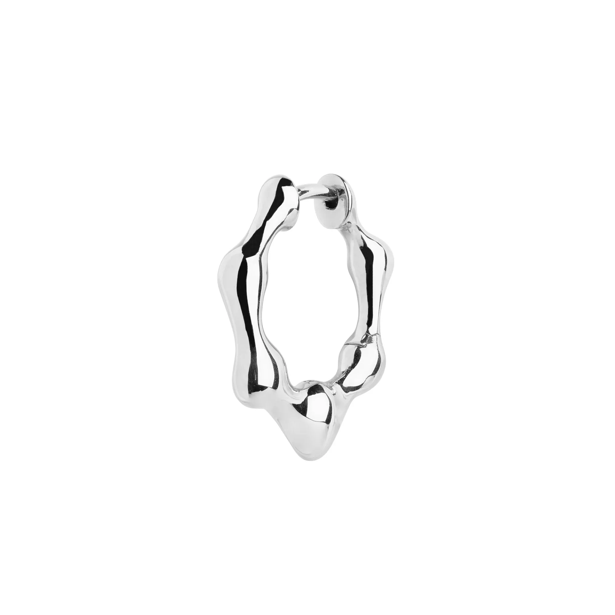 Milla Huggie 11 Silver Earring
