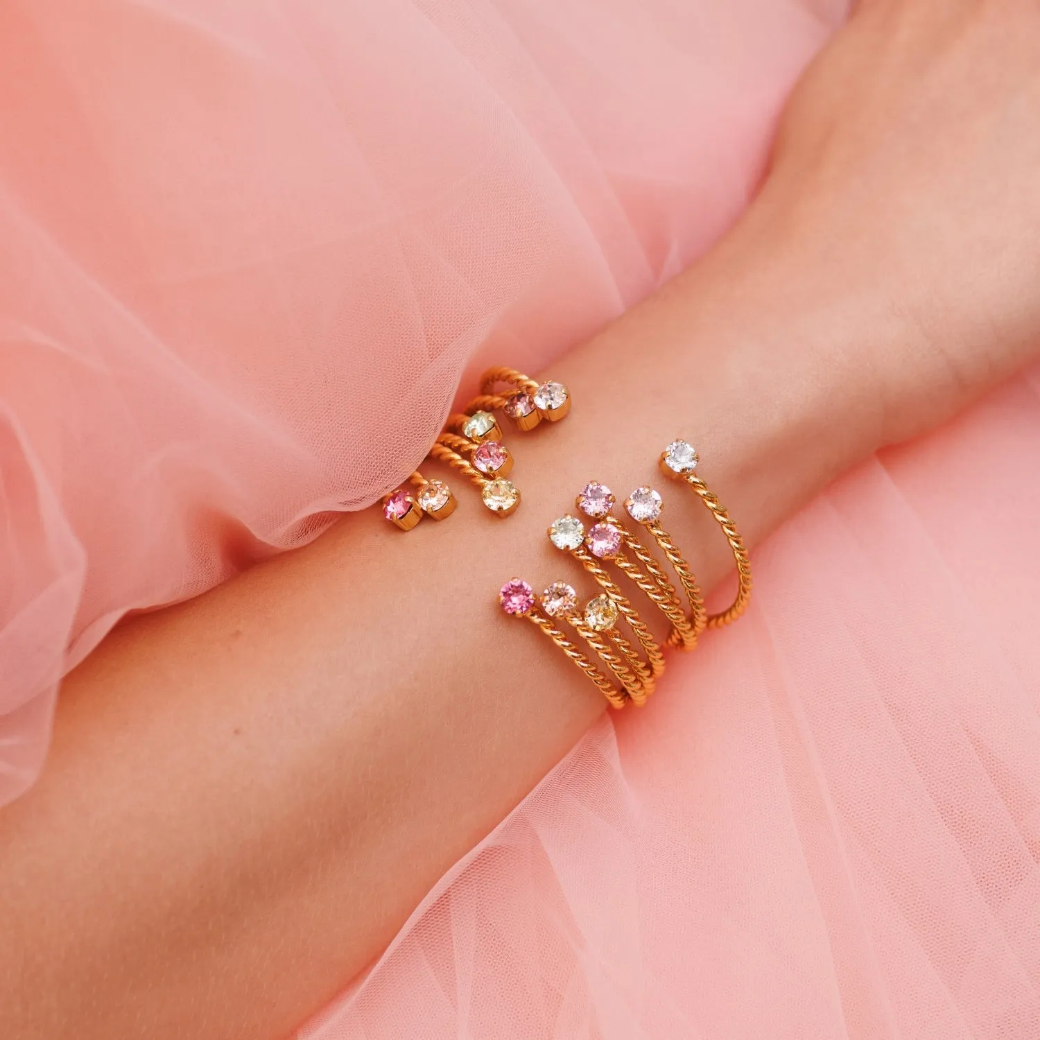 Mini Twisted Bracelet / Crystal Caroline Svedbom
