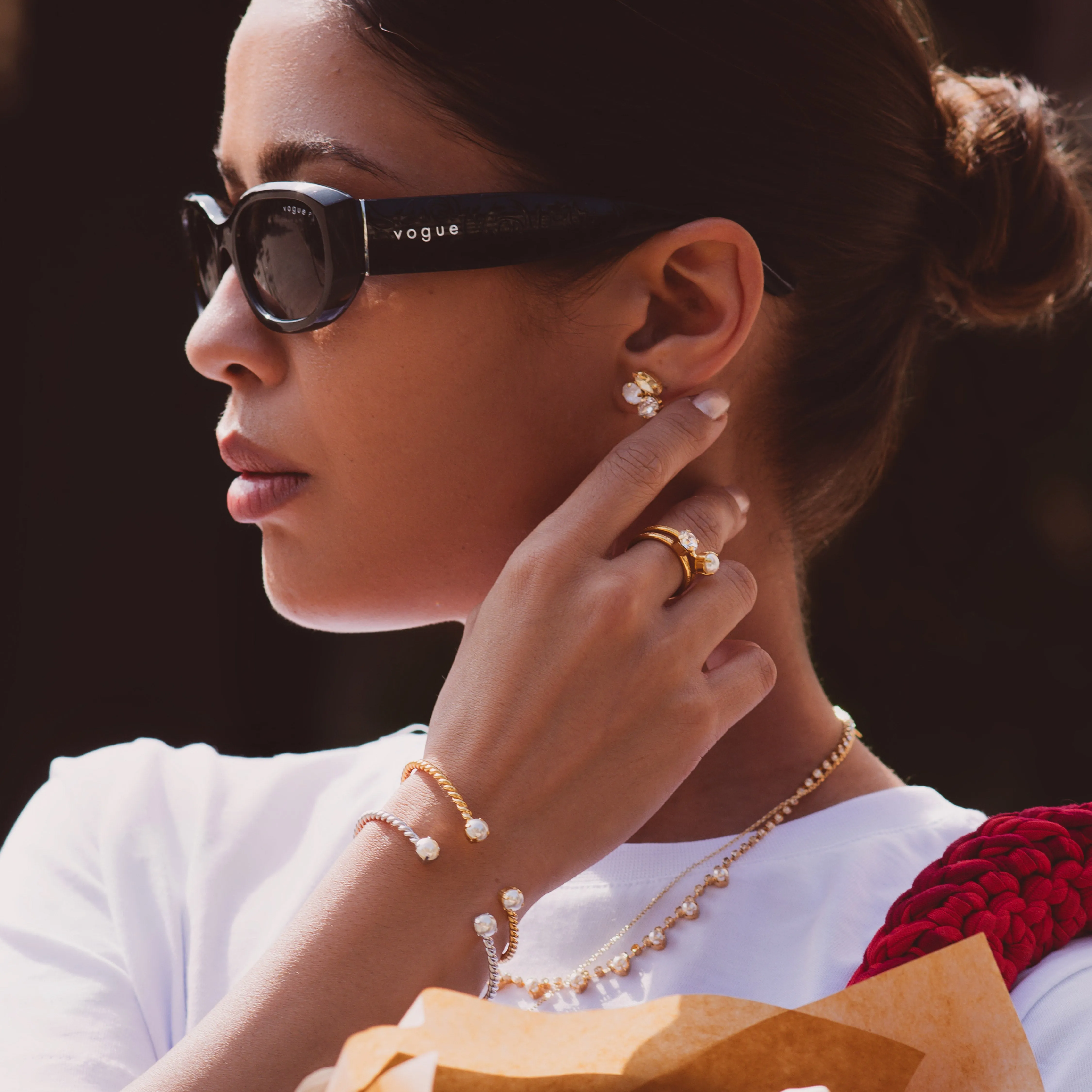 Mini Twisted Bracelet / Pearl Caroline Svedbom