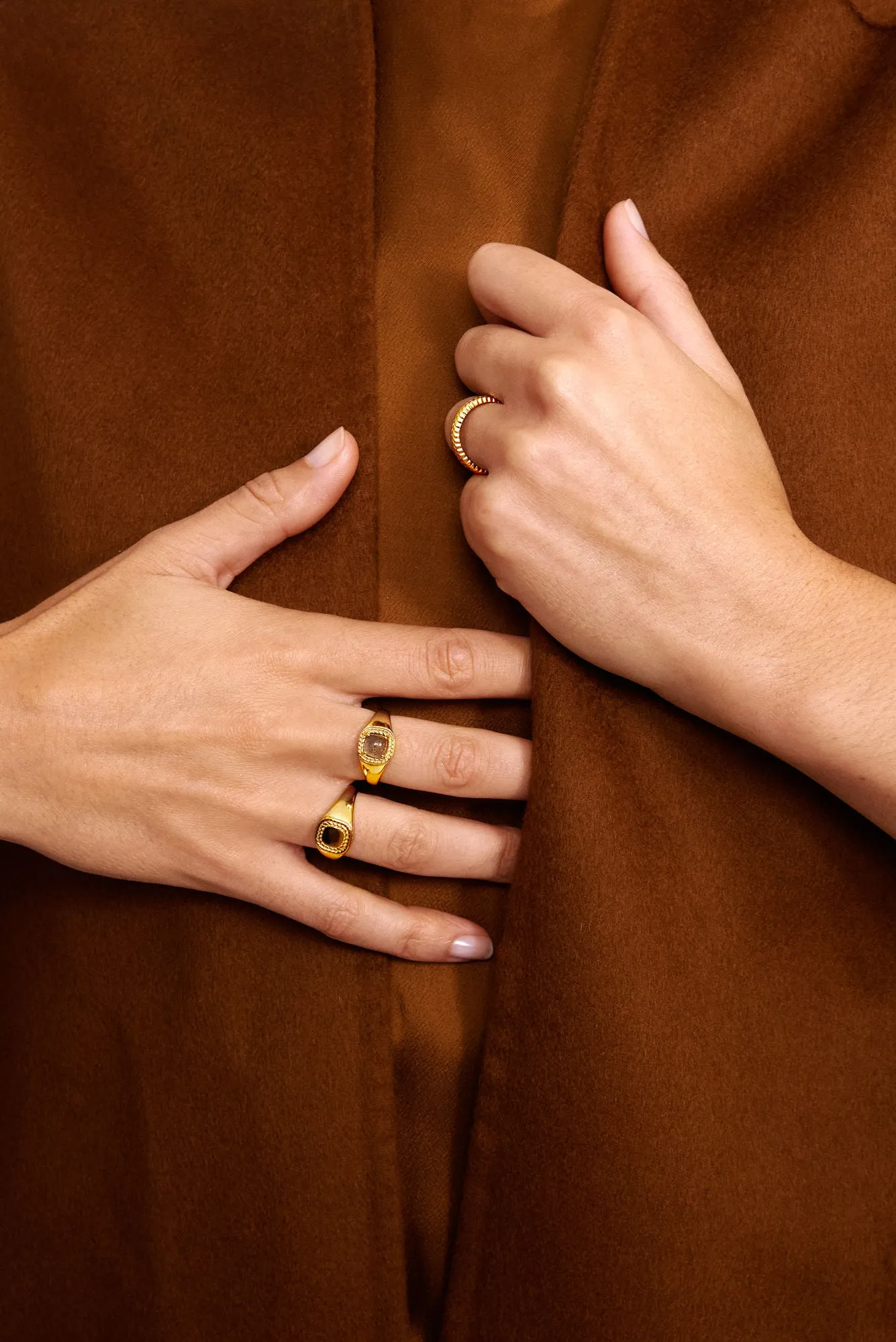 Mirage 18K Gold Plated Statement Ring