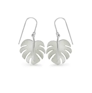 Monstera Leaf Dangle Earrings