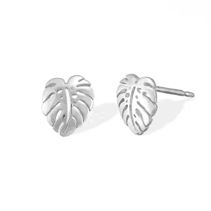 Monstera Leaf Studs