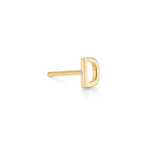 My D 18K Gold Stud w. Diamond