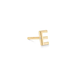 My E 18K Gold Stud w. Diamond