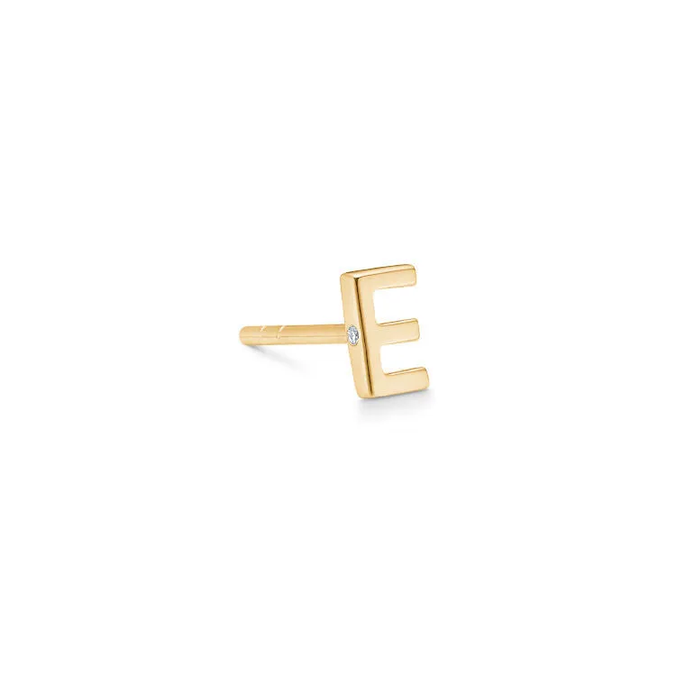 My E 18K Gold Stud w. Diamond