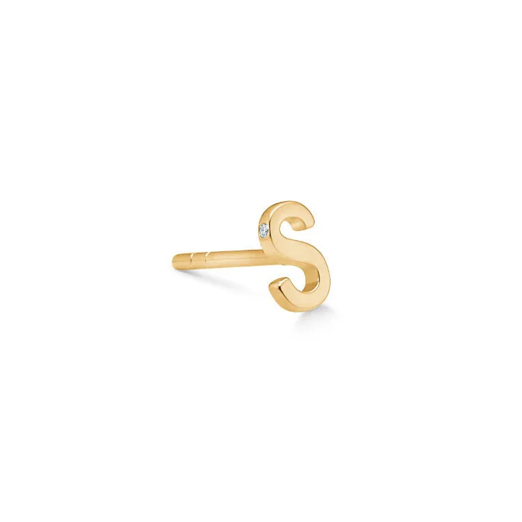 My S 18K Gold Stud w. Diamond