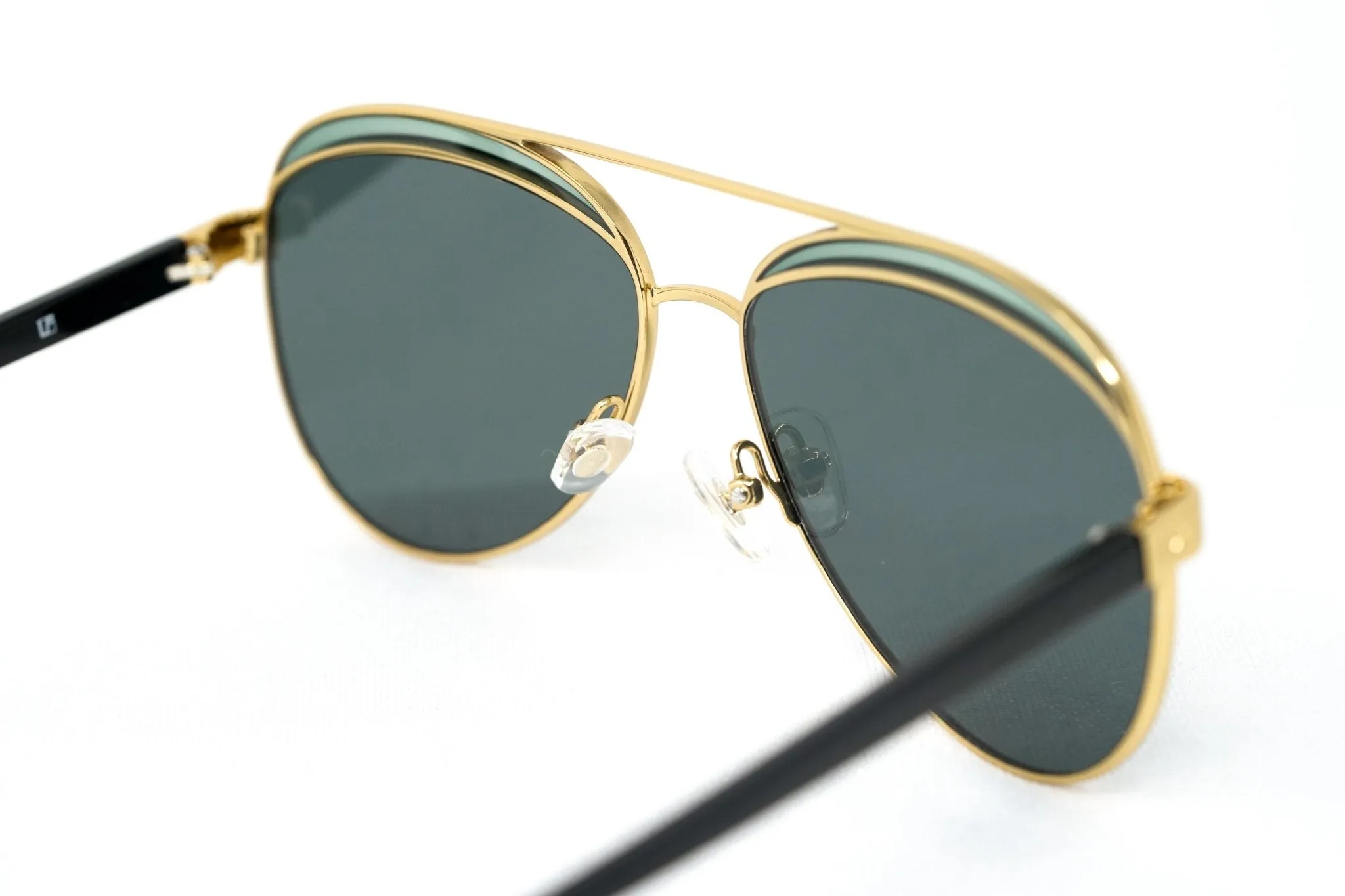 NO 21 Sunglasses Gold and Green