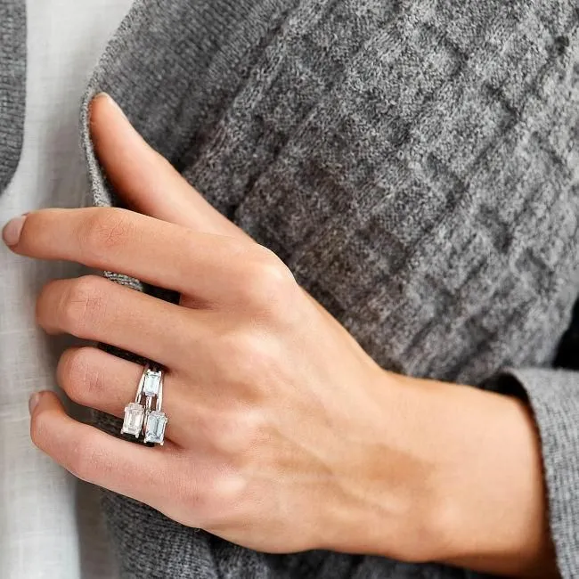 Nord 18K Whitegold Ring w. Aquamarine