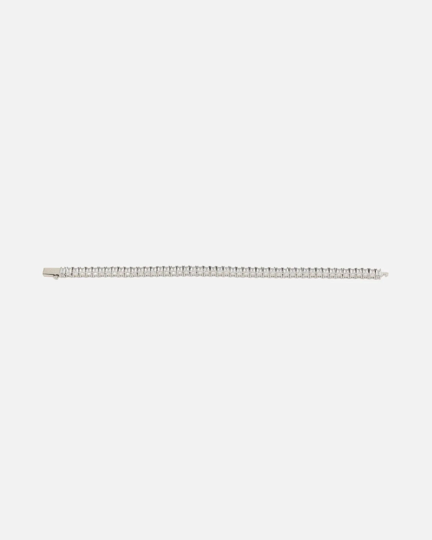 NXS Iced Baguette Bracelet Iced White Gold