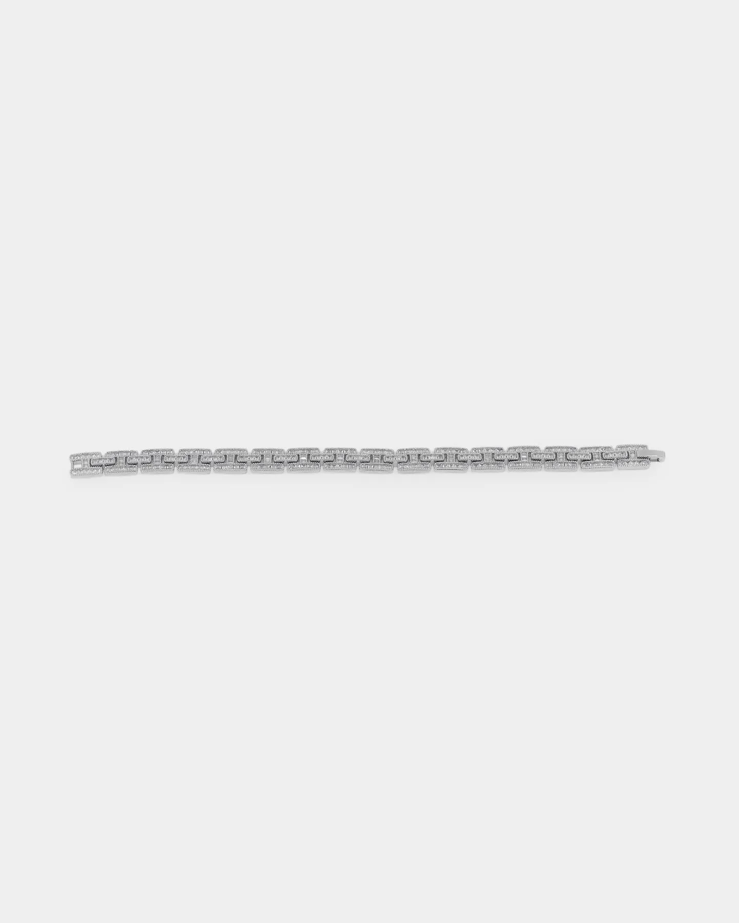 NXS Iced Razor Bracelet Iced White Gold