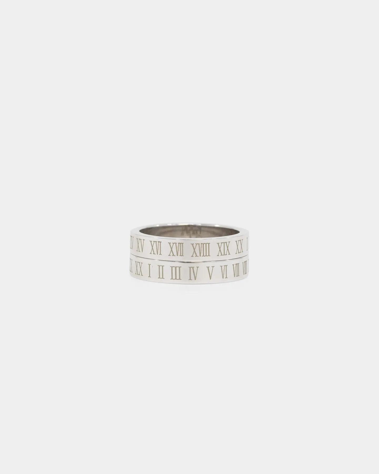 NXS Roman Rotating Ring White Gold