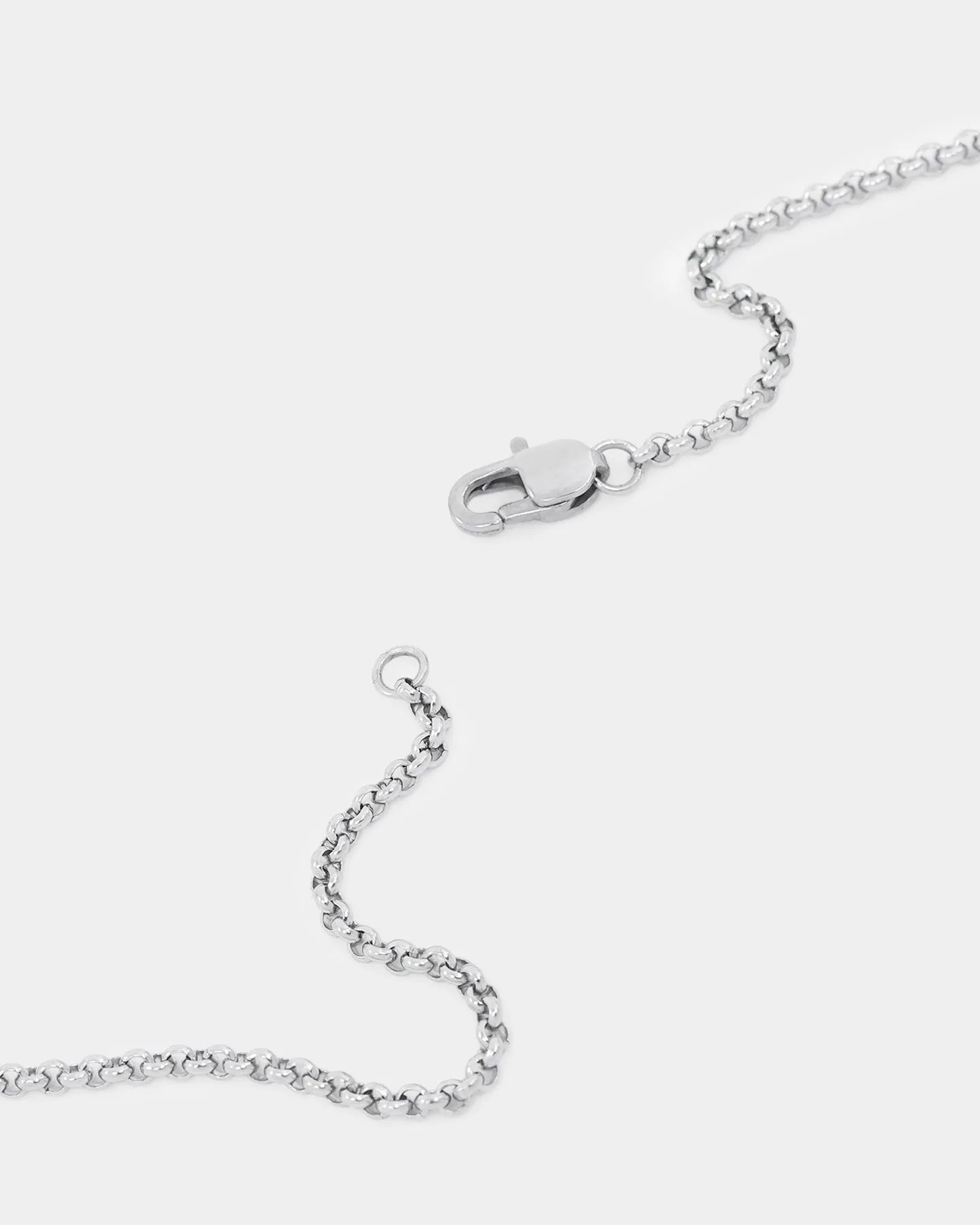 NXS Tag Chain White Gold