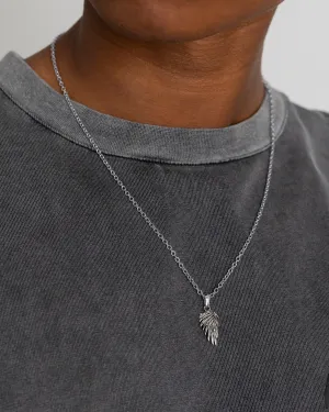 NXS Wing Necklace White Gold