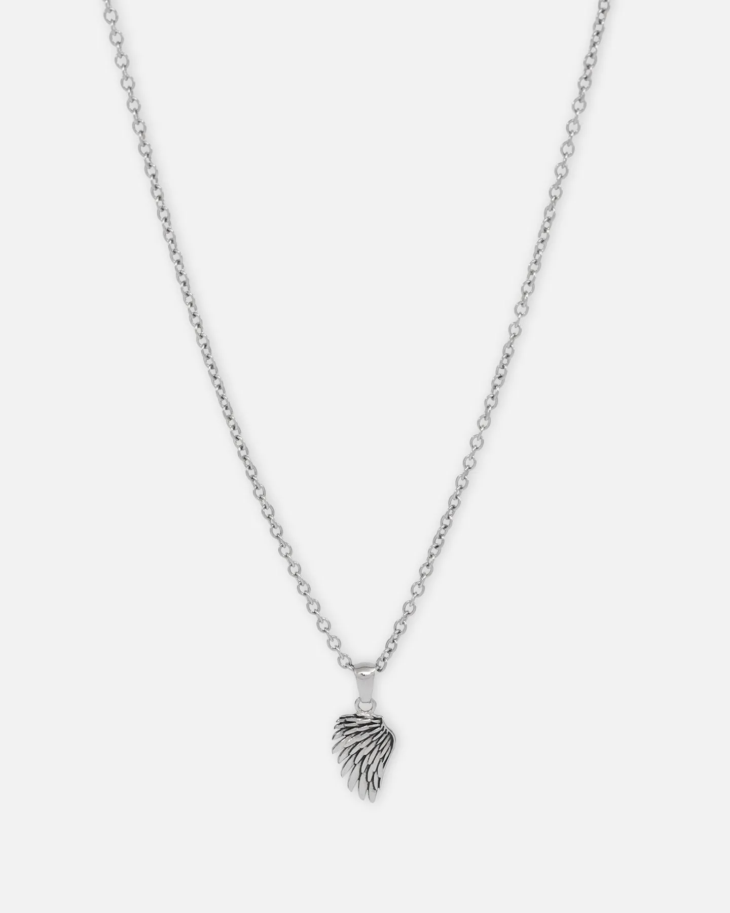 NXS Wing Necklace White Gold