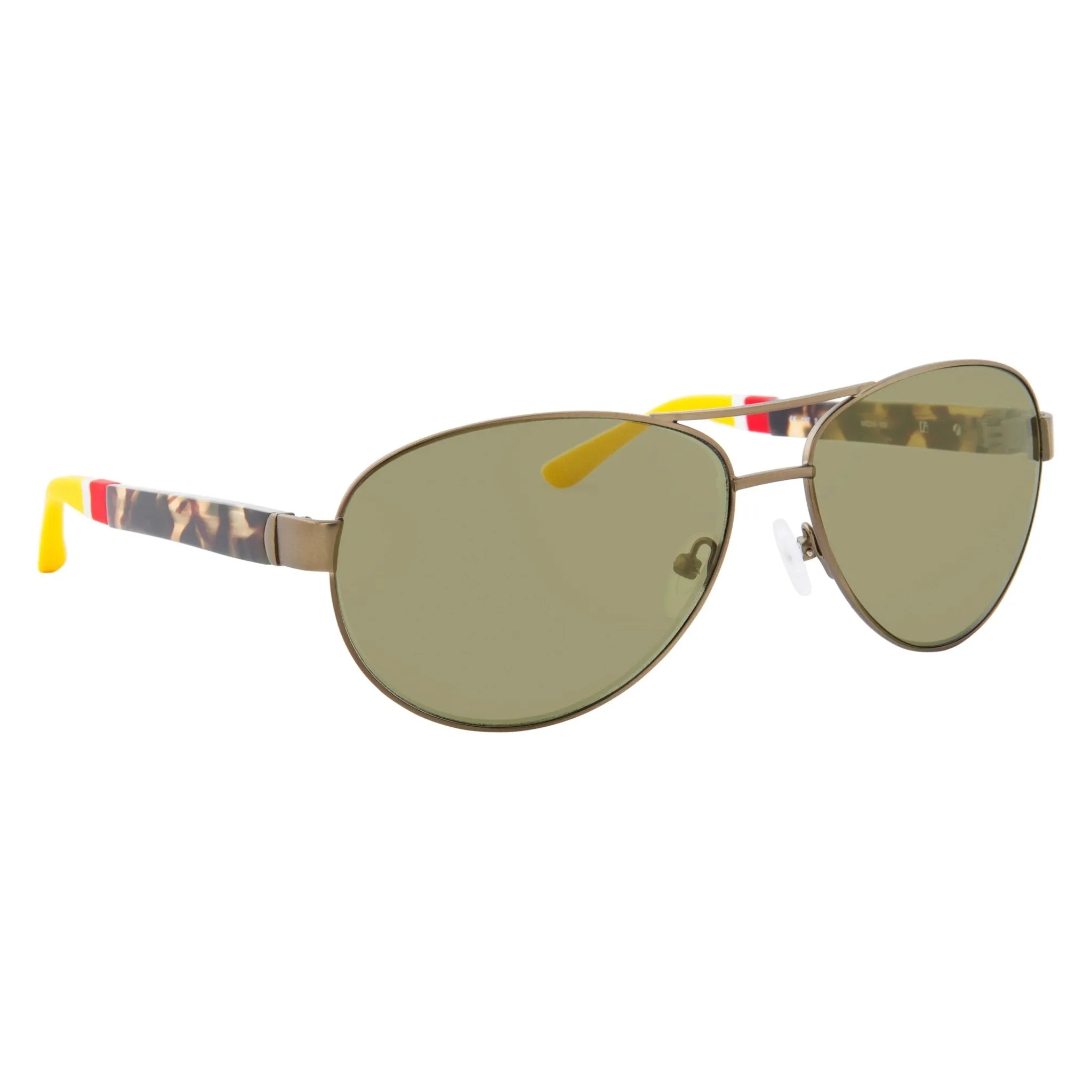 Orlebar Brown Sunglasses Camo Tortise Shell and Green