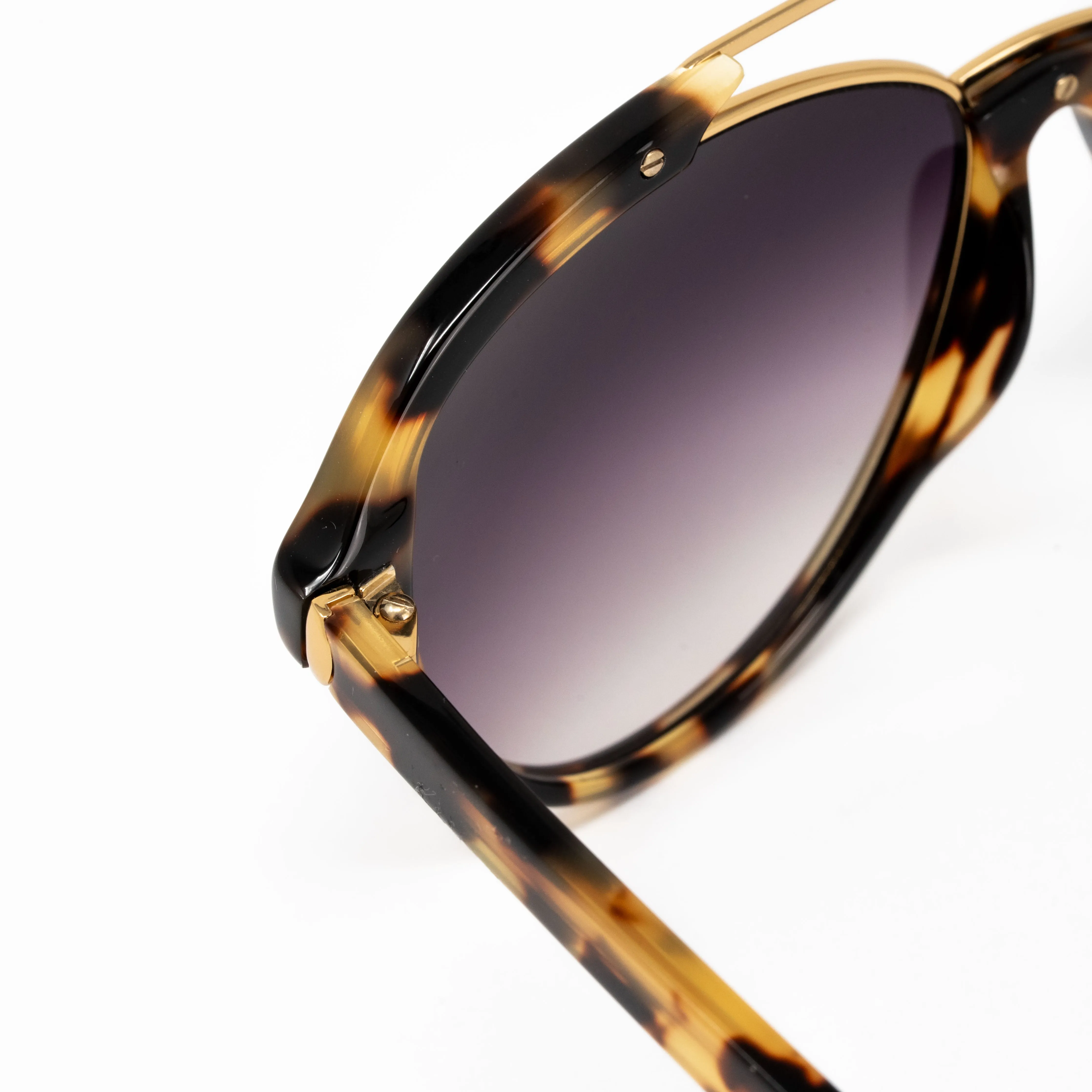 Orlebar Brown x Linda Farrow Tortoiseshell Sunglasses OB41C3SUN