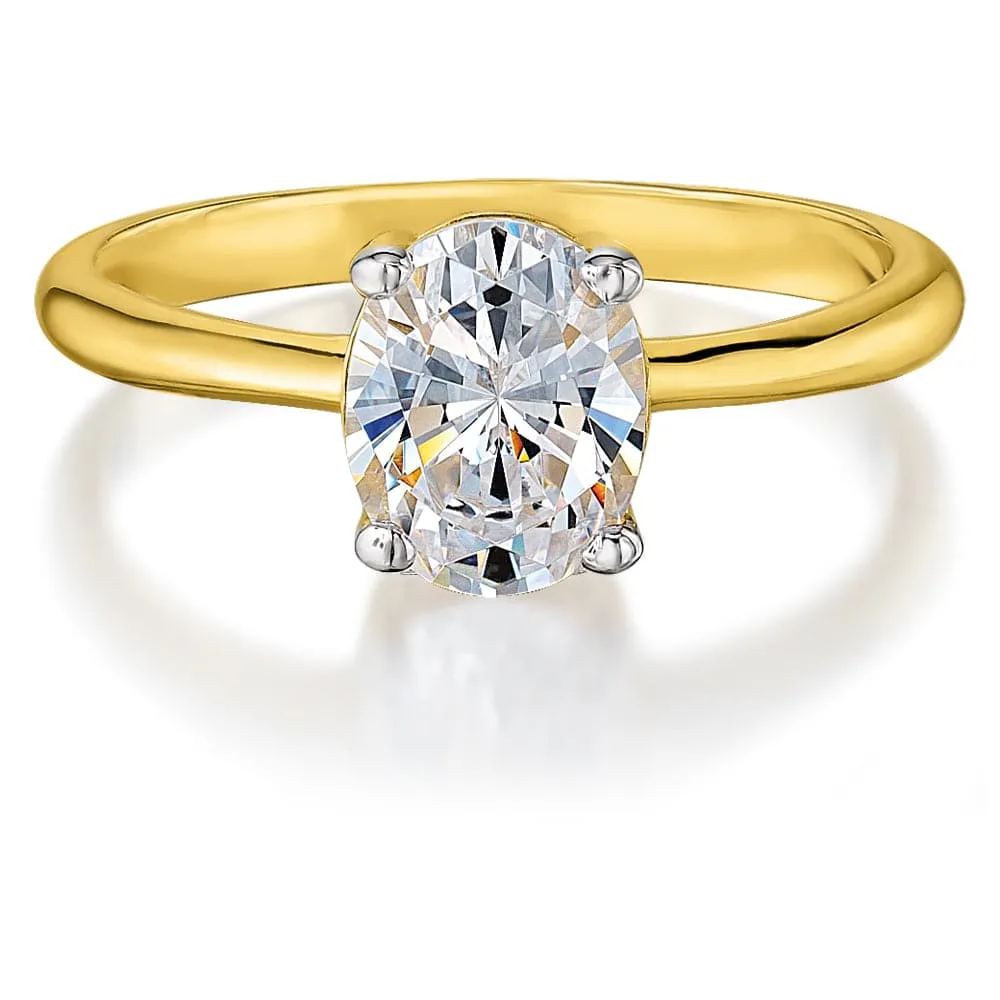Oval Cut Solitaire Ring