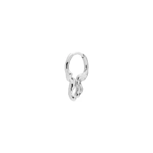 Papillon 14K White Gold Huggie