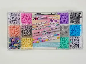 Pastel Rainbow Tell Your Story - Bead Bracelet Making Kit
