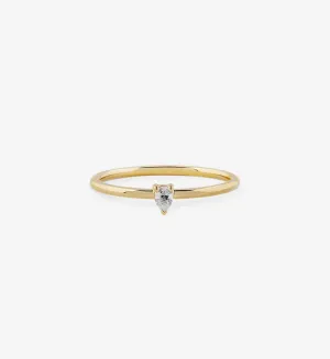 Pear Diamond Ring 0.08