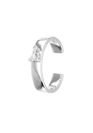 Pear Ear Cuff 18K Whitegold Ear Cuffs w. Lab-Grown Diamond