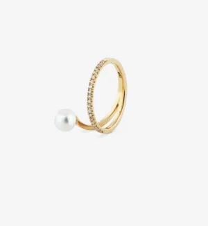 Pearl Spiral Ring 06