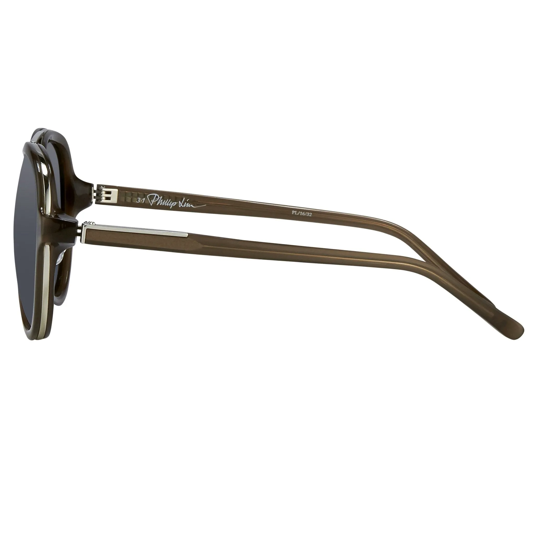 Phillip Lim Men's Sunglasses Brown and Fog Green PL16C32SUN