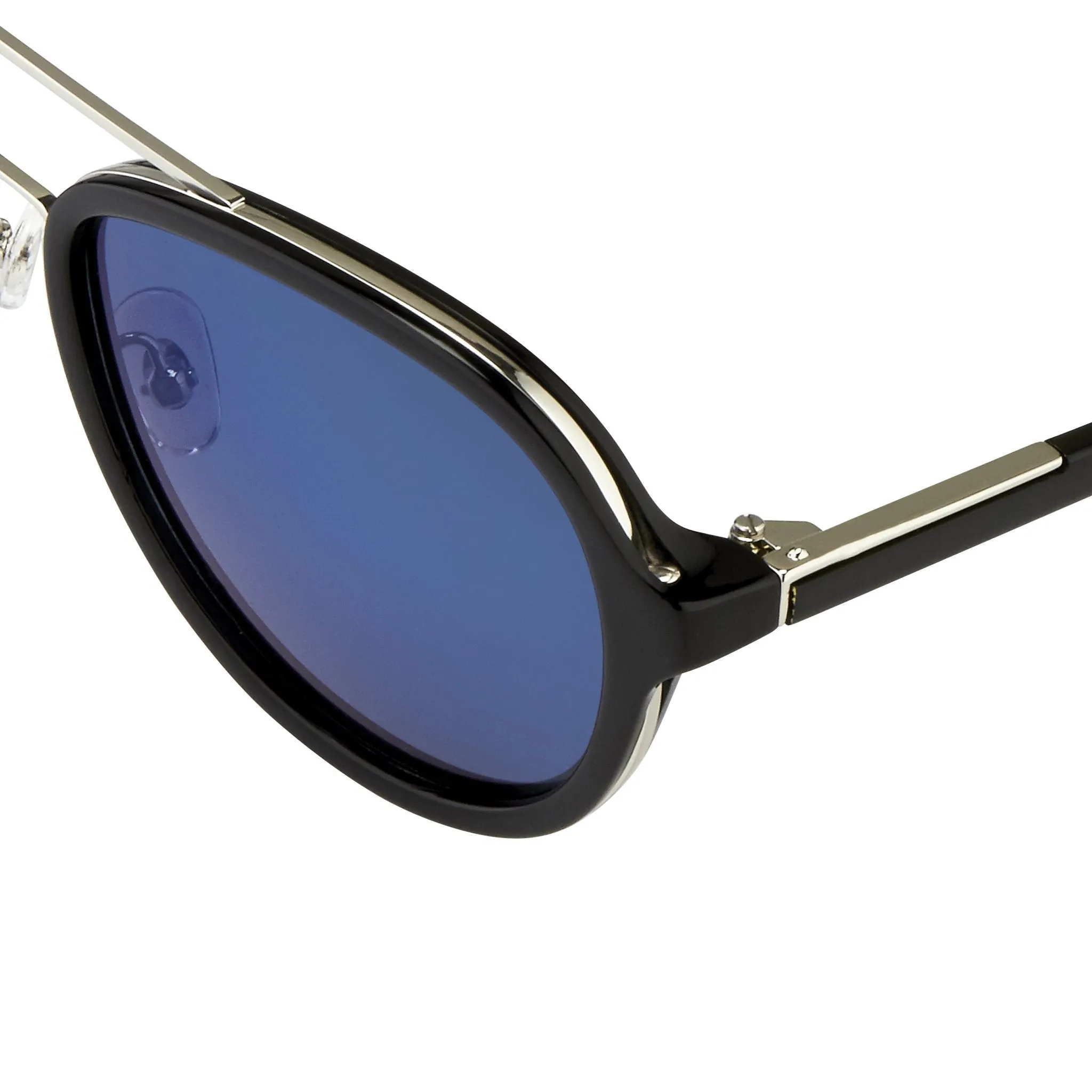 Phillip Lim Sunglasses Black and Blue Mirror