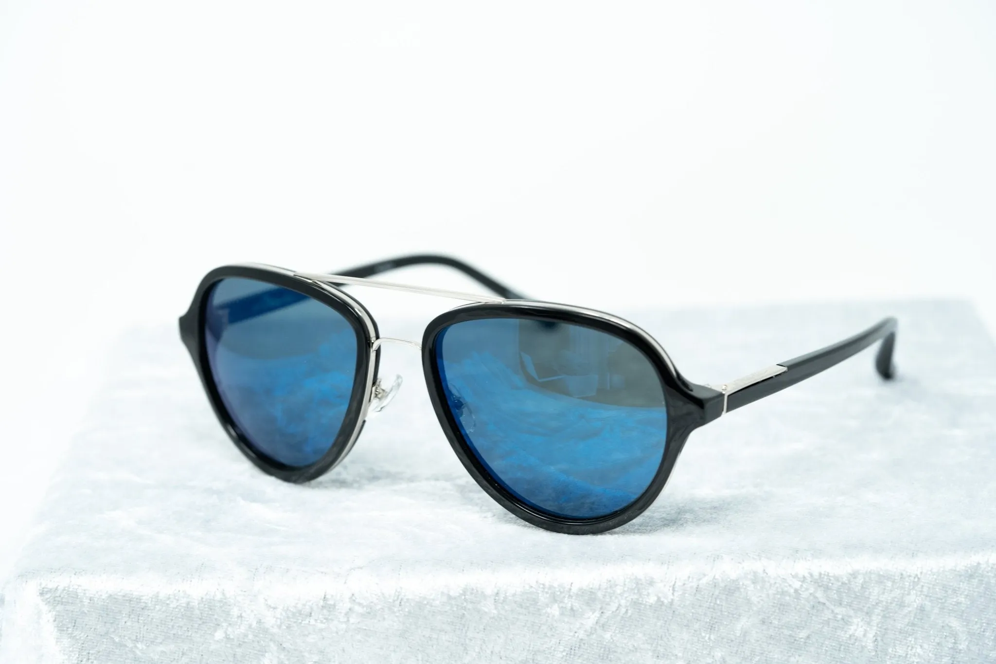 Phillip Lim Sunglasses Black and Blue Mirror