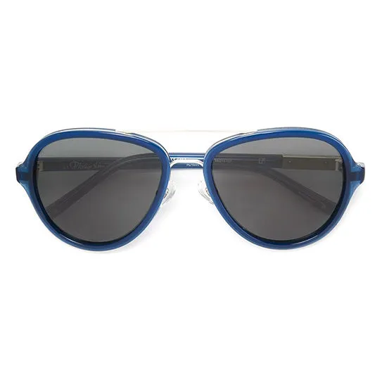 Phillip Lim x Linda Farrow Grey Blue Sunglasses PL16C25SUN