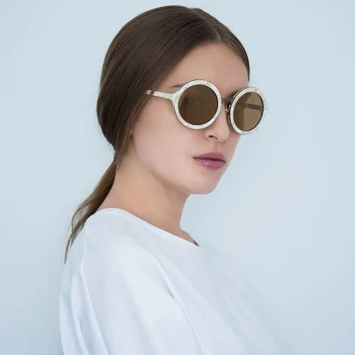 Phillip Lim x Linda Farrow Yellow Sunglasses PL11C27SUN