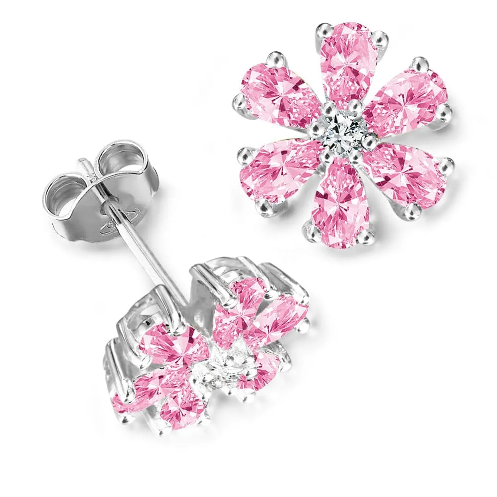 Pink Forget-Me-Not Earrings