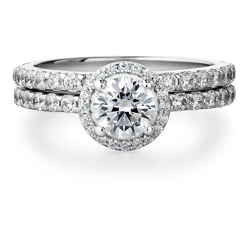 Posh Halo Ring Set
