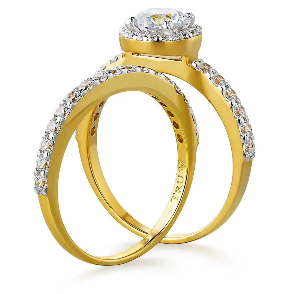 Posh Halo Ring Set