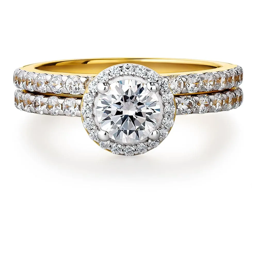 Posh Halo Ring Set
