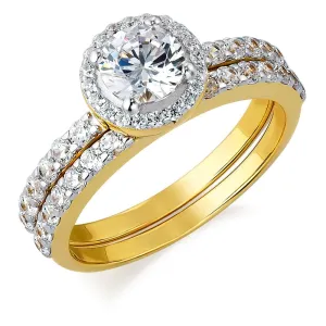 Posh Halo Ring Set
