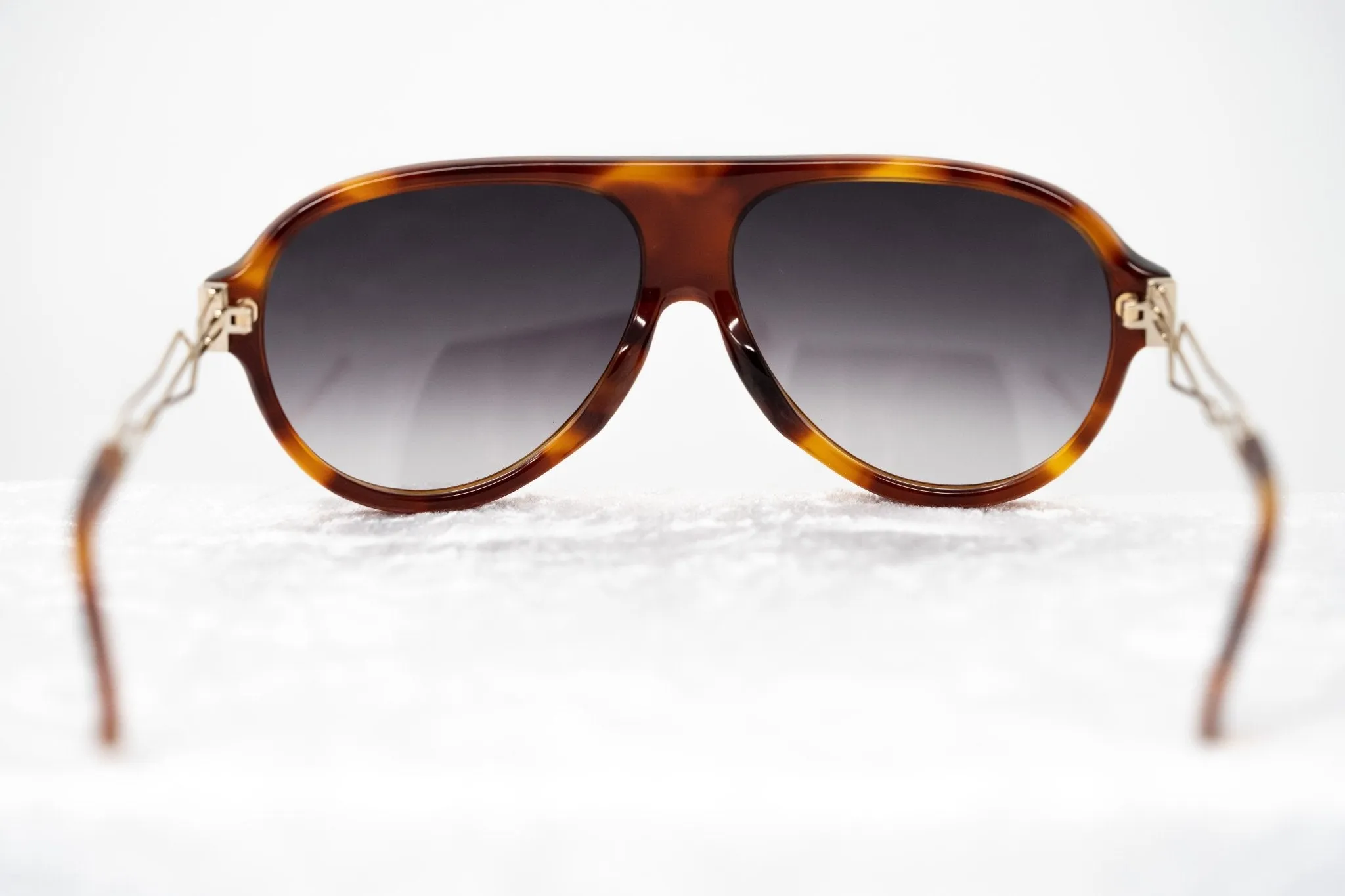 Prabal Gurung Sunglasses Dark Brown Tortoise Shell and Grey