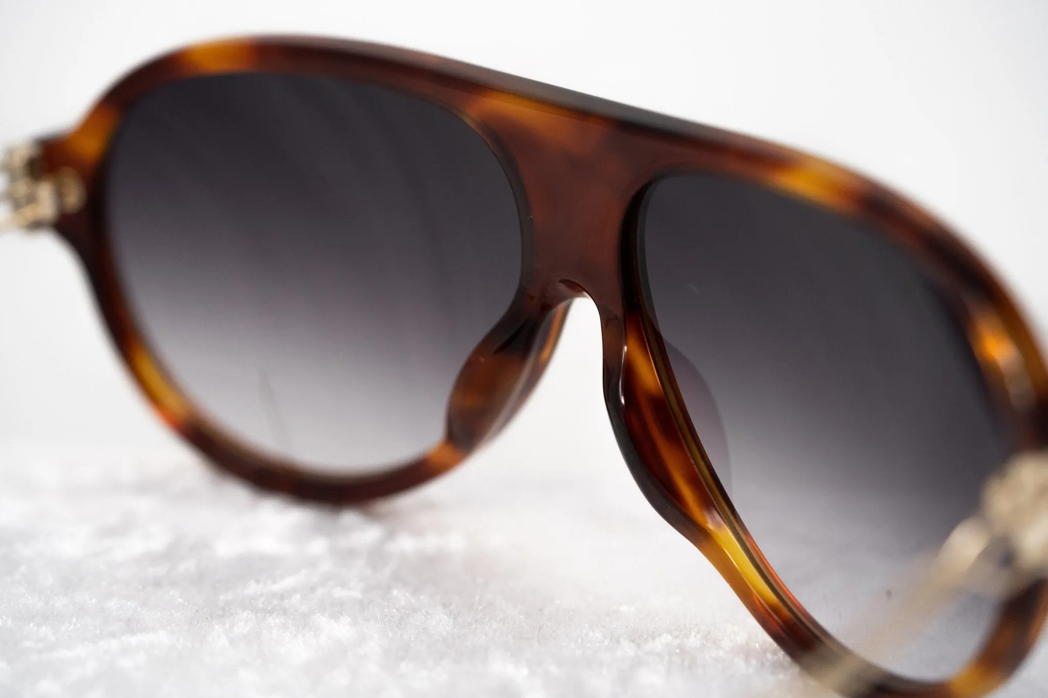 Prabal Gurung Sunglasses Dark Brown Tortoise Shell and Grey