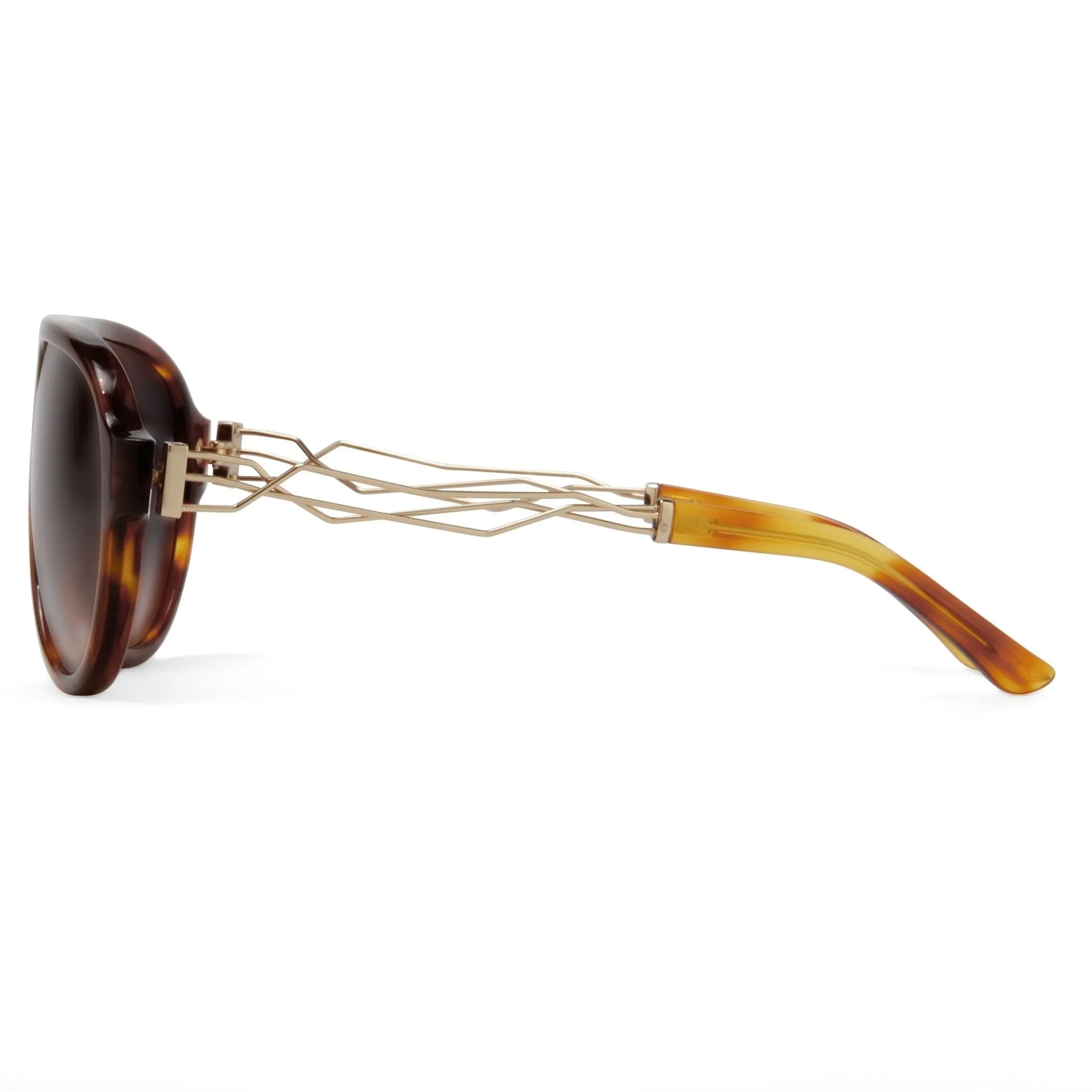 Prabal Gurung Sunglasses Dark Brown Tortoise Shell and Grey
