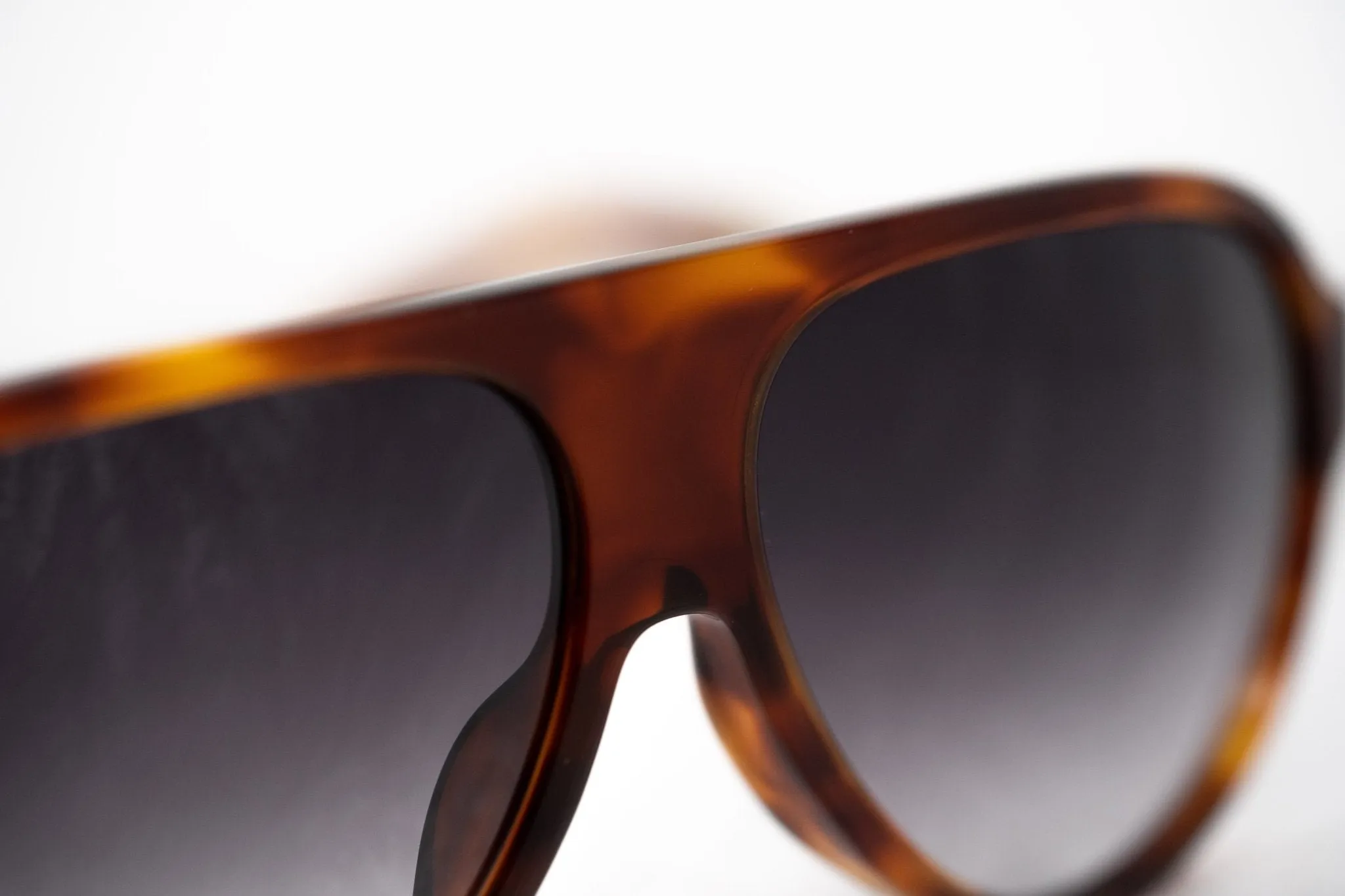 Prabal Gurung Sunglasses Dark Brown Tortoise Shell and Grey