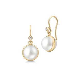 Prime 14K Gold Earrings w. Pearl