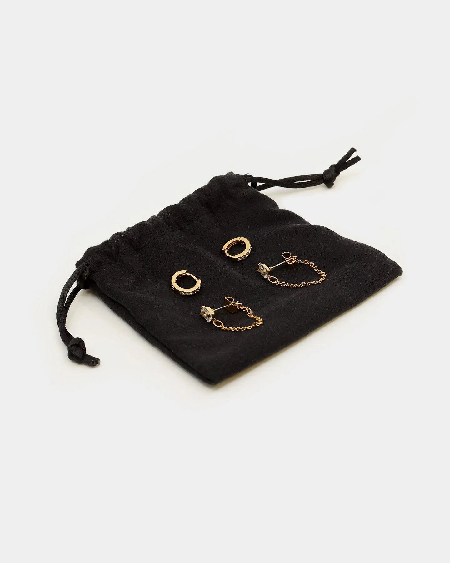 Raising Hell Women's Ear Cuff Baquette Iced Gold