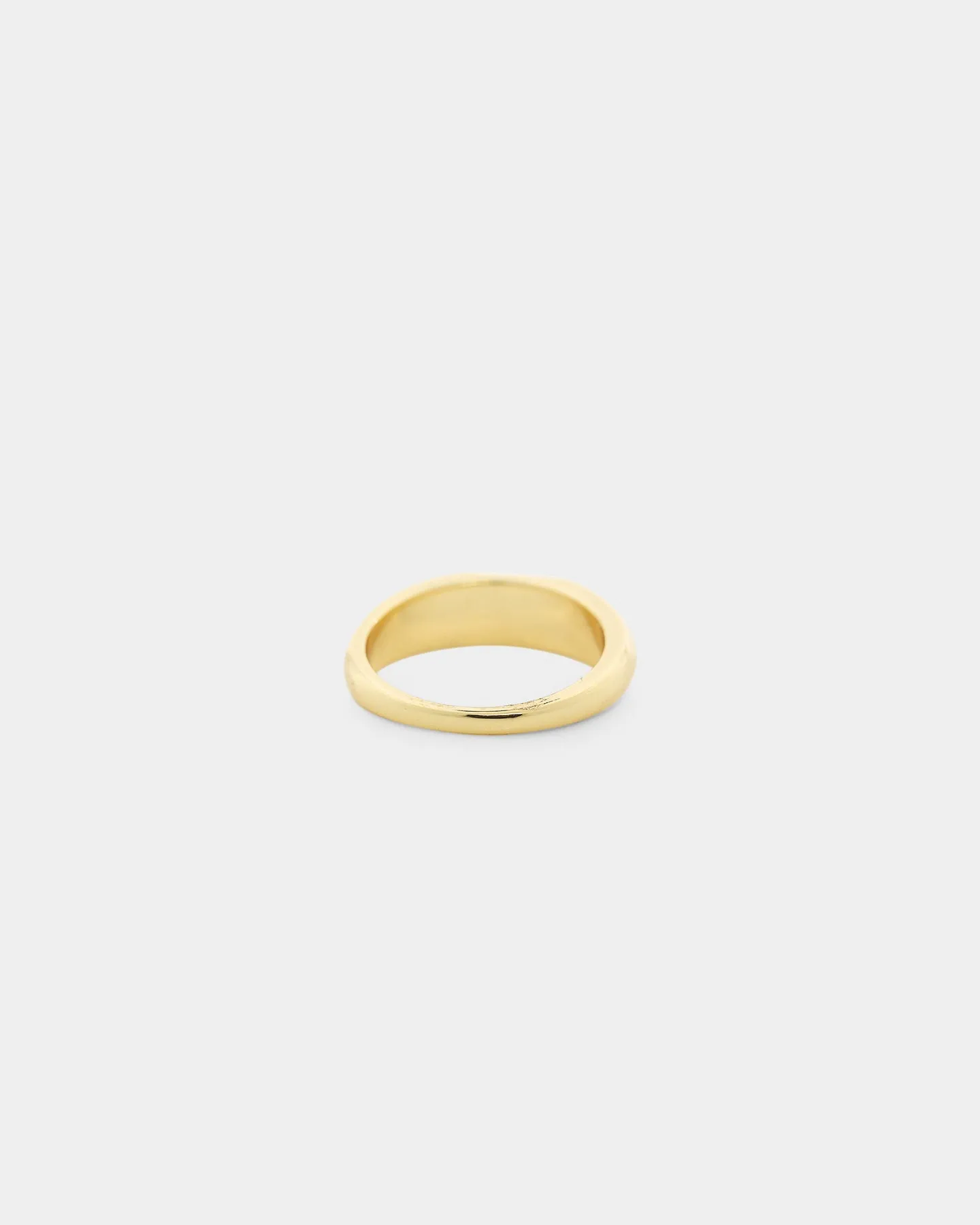 Raising Hell Women's Text Boy Ring Gold